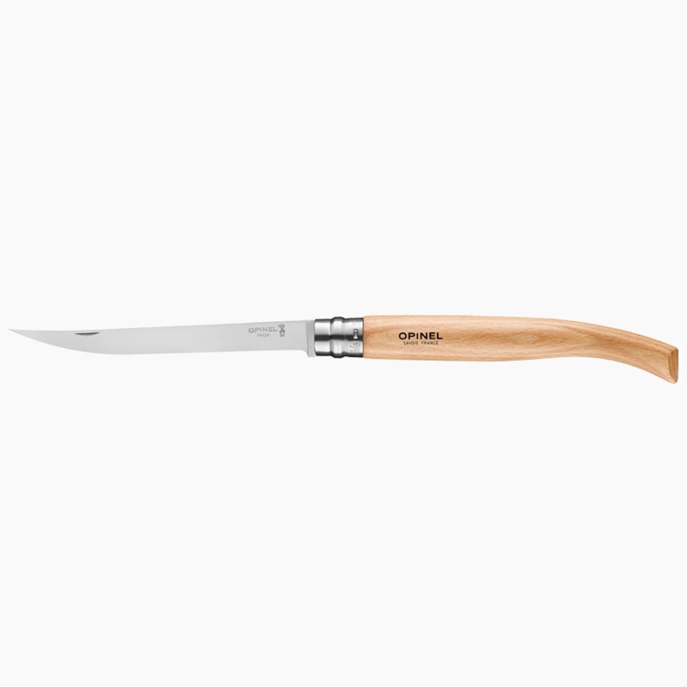 Нож складной филейный Opinel №15, сталь Sandvik 12C27, рукоять бук