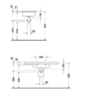Duravit Starck 3 304100000 Раковина для мебели 1050х480 мм с 1 отв под смеситель, с переливом, цвет белый