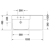 Duravit P3 Comforts 2333100000 Раковина мебельная