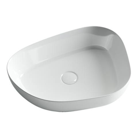 Ceramica Nova Element CN5003 Умывальник чаша накладная неправильной формы, 55x40, цвет: белый