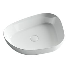 Ceramica Nova Element CN5003 Умывальник чаша накладная неправильной формы, 55x40, цвет: белый фото