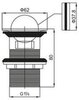 BelBagno BB-PCU-05-CRM Донный клапан, цвет: хром