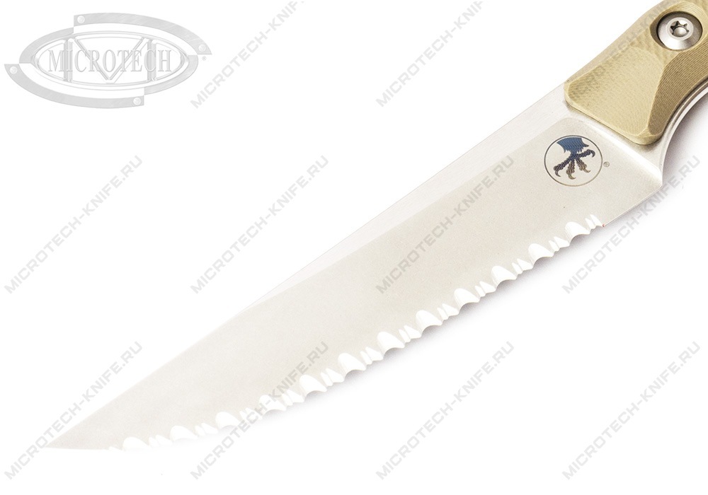 Нож Microtech Kitchen Steak TAN Serrated