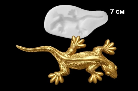Силиконовый молд № 538 Ящерица правая малая