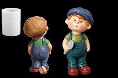 Силиконовый молд Мальчик в песочнице. 3 D