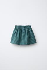 ZARA ЮБКА-ШОРТЫ ИЗ МОДАЛА В ПОЛОСКУ, УТИНО-СИНИЙ