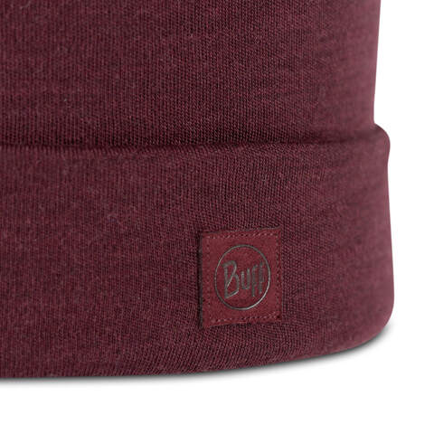 Картинка шапка-бини Buff Hat Wool Heavyweight Solid Garnet - 4