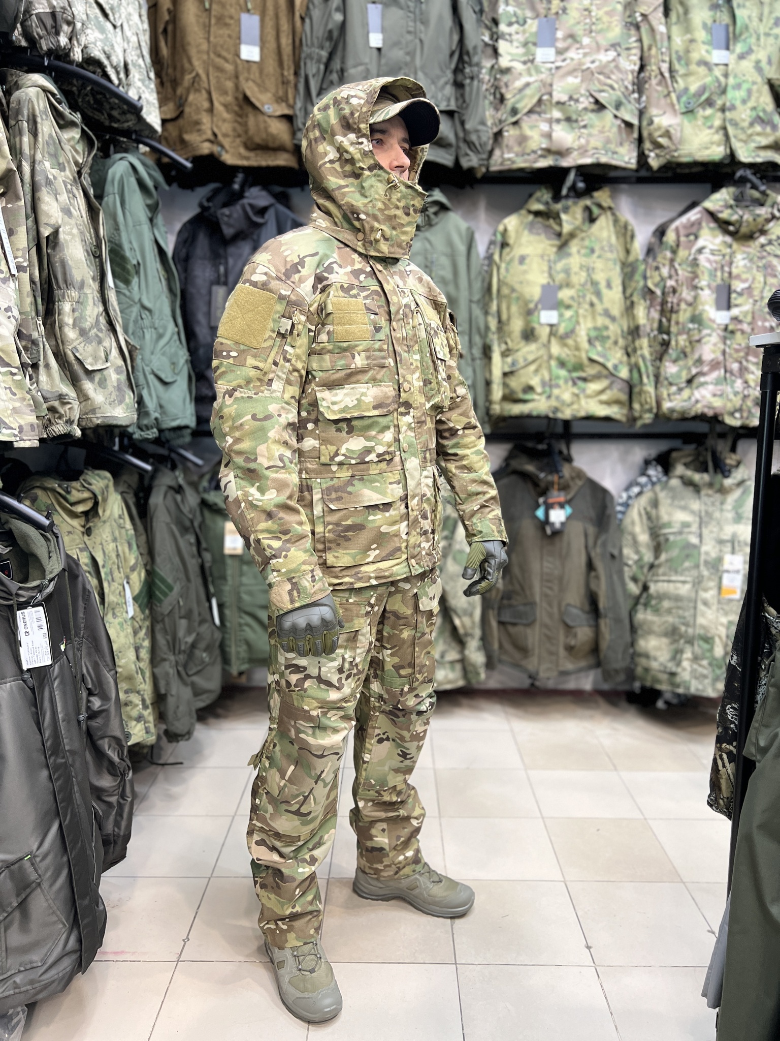 Костюм тактический Rescuer Мультикам (RipStop, MOLLE, демисезон)