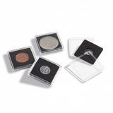 Квадратная капсула QUADRUM Mini 38х38 мм. вырез для монеты D14 mm. Квадратная капсула QUADRUM Mini 38х38 мм. вырез для монеты D14 mm.