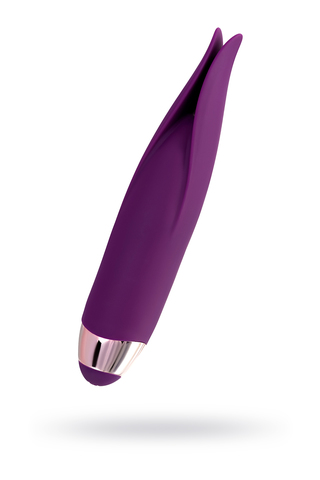 Вибростимулятор L'Eroina Flo, силикон, фиолетовый, 18,5 см