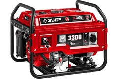 Генератор бензиновый ЗУБР СБ-3300Е - [3 кВт / 220V] эл. старт