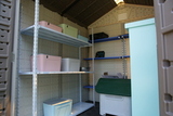 Садовый пластиковый сарай HouzBlock Comfort-2 (2.2x2.2 м)