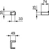 Ideal Standard Conca T4506A2 Крючок одинарный квадратный