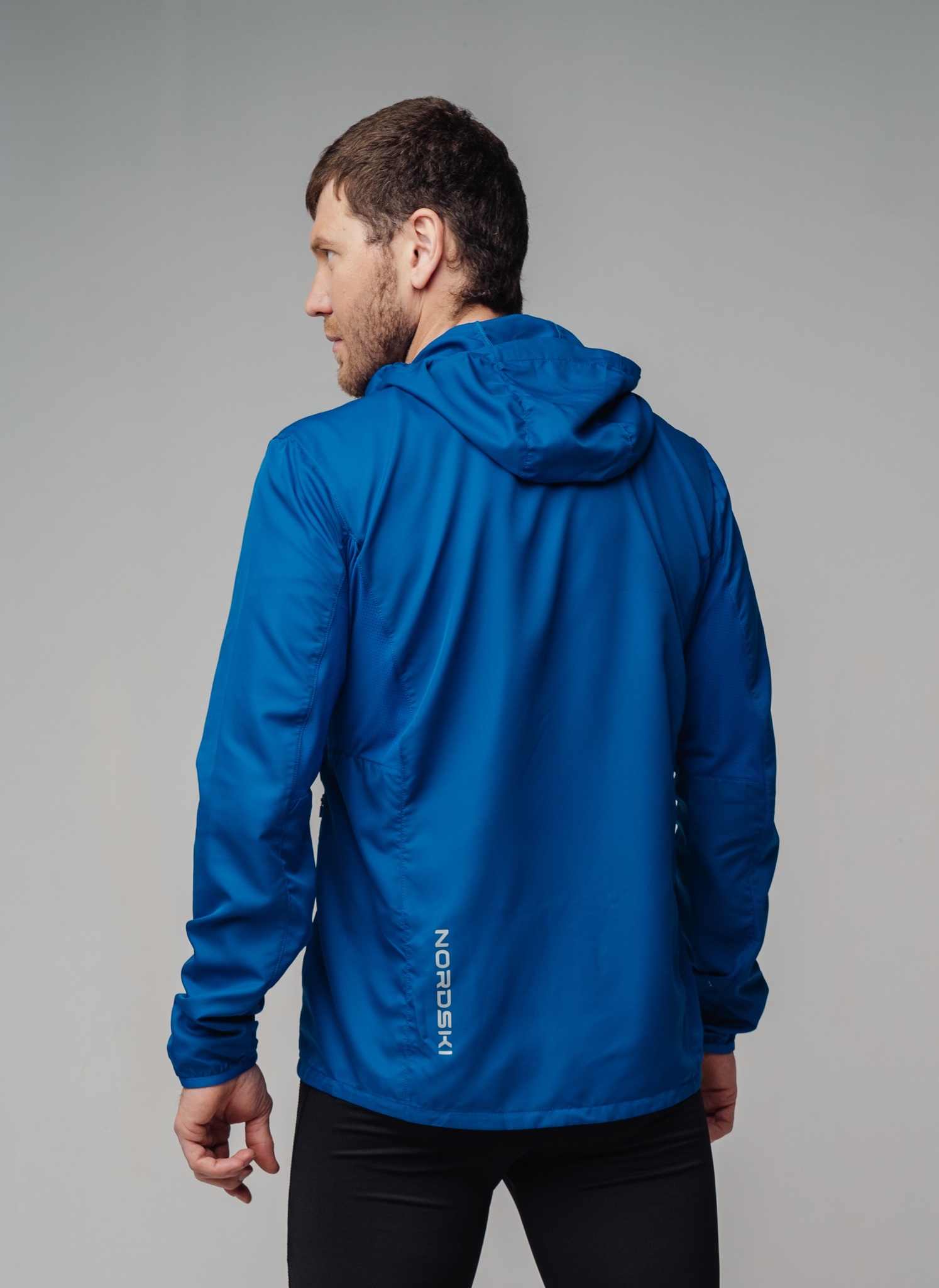Nordski Run Premium костюм для бега мужской Vasilek-Black - 3