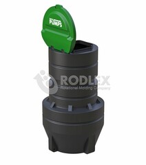 Комплектные КНС RODLEX PUMPS™ с трубной обвязкой из ПЭ DN50 без насосов. Родлекс D=1400, H=3000(1800x1800x3000см;260кг;) - арт.559859