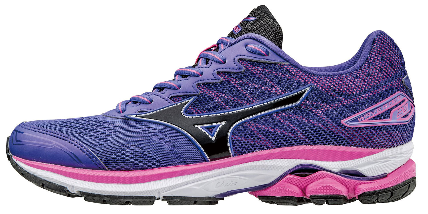 Беговые кроссовки женские Mizuno Wave Rider 20 фиолетовые