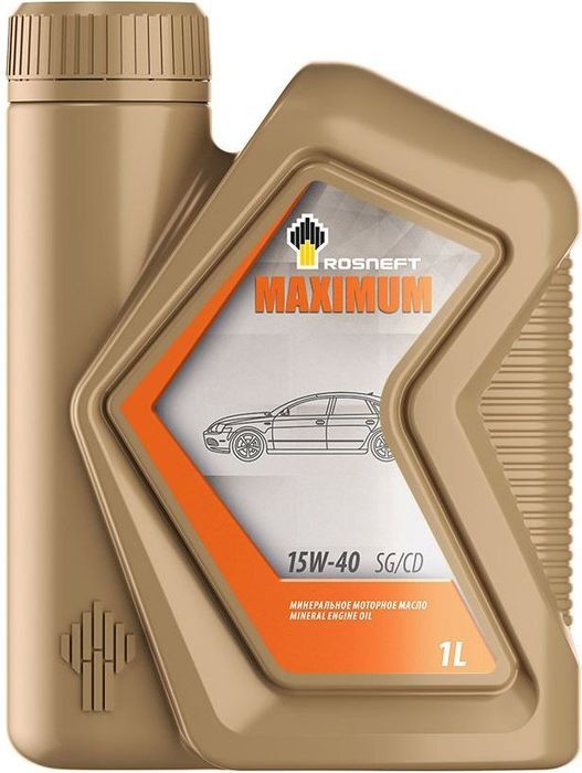 Масло моторное Rosneft Maximum 15W40 минеральное 1л