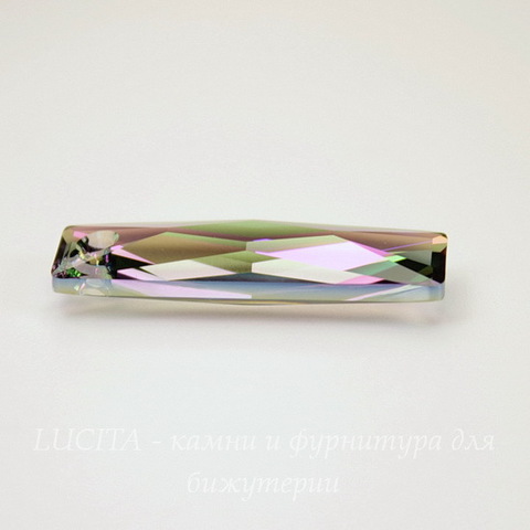 6465 Подвеска Сваровски Queen Baguette Crystal Paradise Shine (25х7 мм)