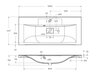 BelBagno BB1000/450-LV-MR-FT Раковина из литьевого мрамора, цвет: белый