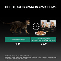 Pro Plan пауч для взрослых кошек с курицей в соусе 85г