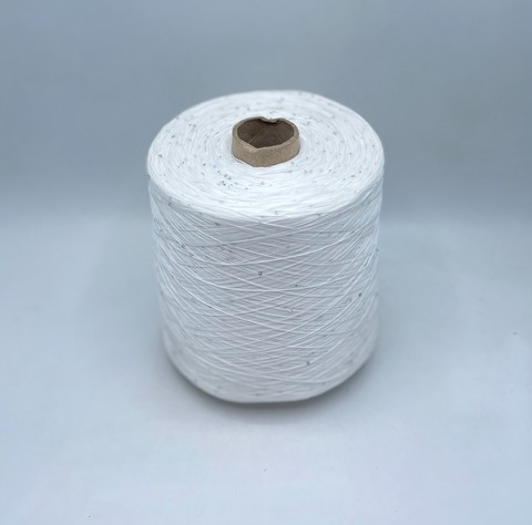 G&G Filati  (пр.Италия),art-Eucalipto, 1100м/100гр, 100%Эвкалипт+пайетка(серебро) , цвет-Молочный, арт-34035