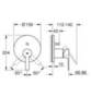 GROHE Lineare 24064DC1 Смеситель для душа встраиваемый на 2 потребителя