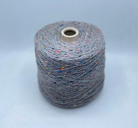 G&G Filati (пр.Италия),art-Tweedwool 350/100гр,70%Меринос 30%Шелк , цвет-Серый твид. арт.28029