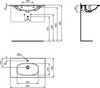 Ideal Standard Tesi T3509V3 Раковина 82,5x45 см