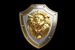 Силиконовый молд № 452 Щит лев