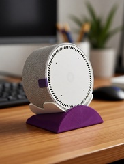 Подставка настольная для Яндекс станции Мини1, 3D печать, белая с фиолетовым