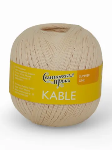 Пряжа Семеновская Kable (Кабле) 120911 телесный