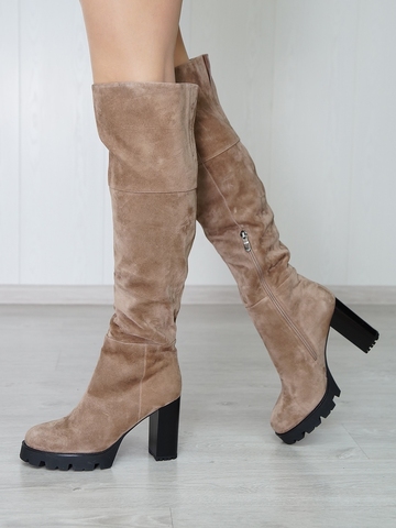Ботфорты женские зимние POPULAR FASHION E66W-133HL