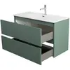 BelBagno UNO-MINI-900-2C-SO-VO База под раковину подвесная с фрезерованными ручками по всей длине фасада с двумя выкатн. ящ., Еловый Мат., 900x395x608