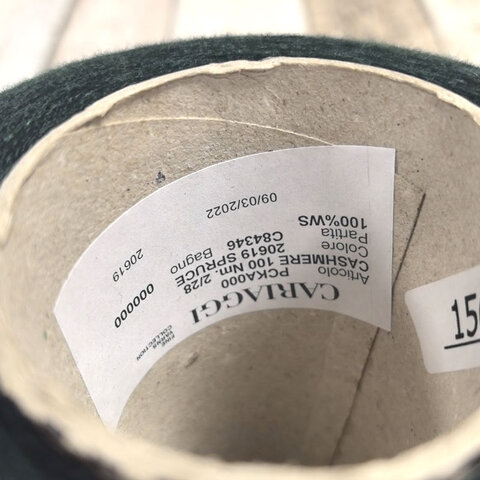Кашемир кардный CARIAGGI CASHMERE 100 2/28 малахитовый