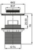 BelBagno BB-PCU-06-CRM Донный клапан, цвет: хром