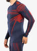 Мужской термолонгслив Brubeck Dry navy-red - 4