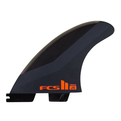 FCS II JS PC Tri Retail Fins Charcoal/Red Medium