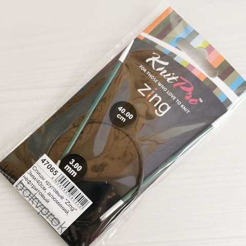 СПИЦЫ КРУГОВЫЕ УКОРОЧЕННЫЕ KINT PRO ZING 40 см, 3мм, 47065