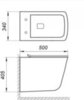 BelBagno Marmi BB052CHR Чаша унитаза подвесного безободкового с креплением, цвет: белый