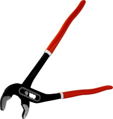 Ombra 460012 Клещи переставные с коробчатым захватом и ПВХ рукоятками, 300 мм, 0-44 мм 55115