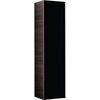 Geberit Citterio 500.554.JJ.1 Высокий шкафчик с одной дверью 40x160x37.1см, черный / глянцевое стекло, темный дуб / меламин, структура дерева