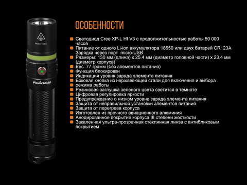 Фонарь Fenix UC30 XP-L HI