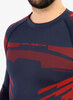 Мужской термолонгслив Brubeck Dry navy-red - 8