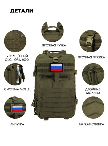 Картинка рюкзак тактический Swicky BK-2265 camo - 10