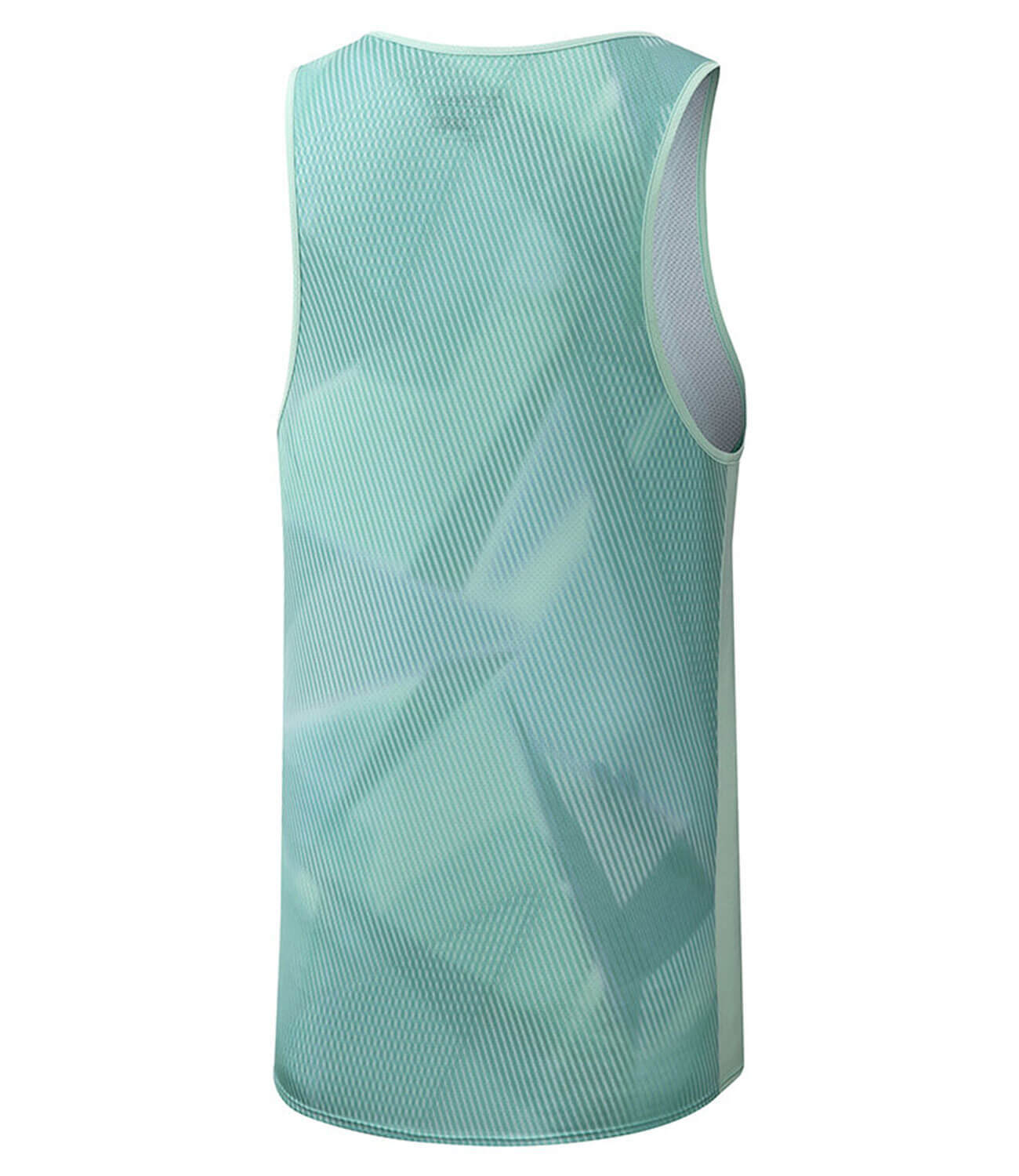 Mizuno Printed Tank беговая майка мужская голубая - 2