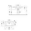 Duravit Starck 3 304800000 Раковина 850х485 мм, с переливом, с 1 отв под смеситель, цвет белый