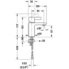 Duravit D-Neo DE1011002010 Смеситель для раковины на 1 отв., без донного клапана, h=151мм, излив 94мм, EcoStart цвет: хром