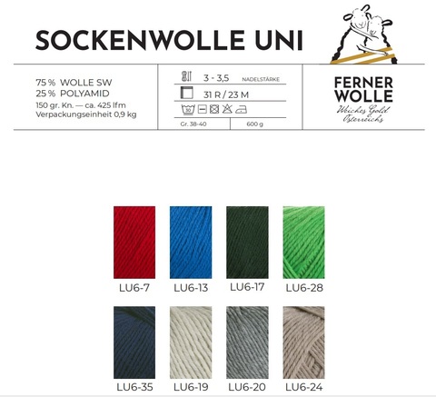 Ferner Wolle Lungauer 6-ply Uni 24