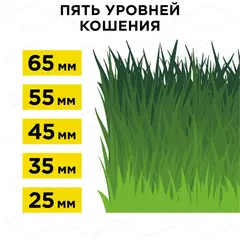 Газонокосилка электрическая DDE LME 3918 (шир 39 см 1,8 кВт выс 25-65 мм сборник) (791-738)