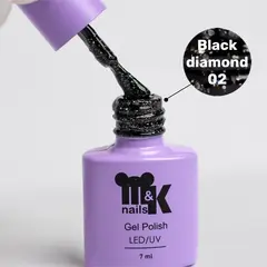 M&K Мик,Гель-лак Black Diamond (Черный алмаз) 02